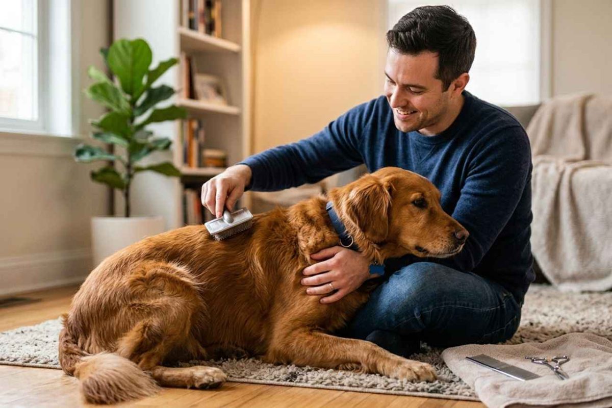 Comment apprendre à votre chien à se laisser toiletter et brosser calmement à la maison. Nos conseils de dressage positif pour transformer le bain et les soins en un moment de pure complicité sans stress