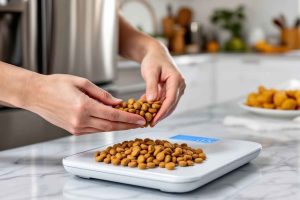 Évitez l'erreur classique du dosage à l'œil ! Utilisez une balance pour calculer la ration exacte de votre chien