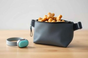 Le matériel indispensable pour commencer le clicker training avec son chien : un clicker simple et des friandises miniatures