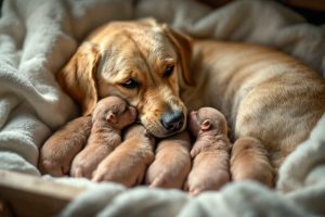 Comment nourrir une chienne allaitante ? Découvrez comment gérer la transition alimentaire après la mise bas pour protéger la mère